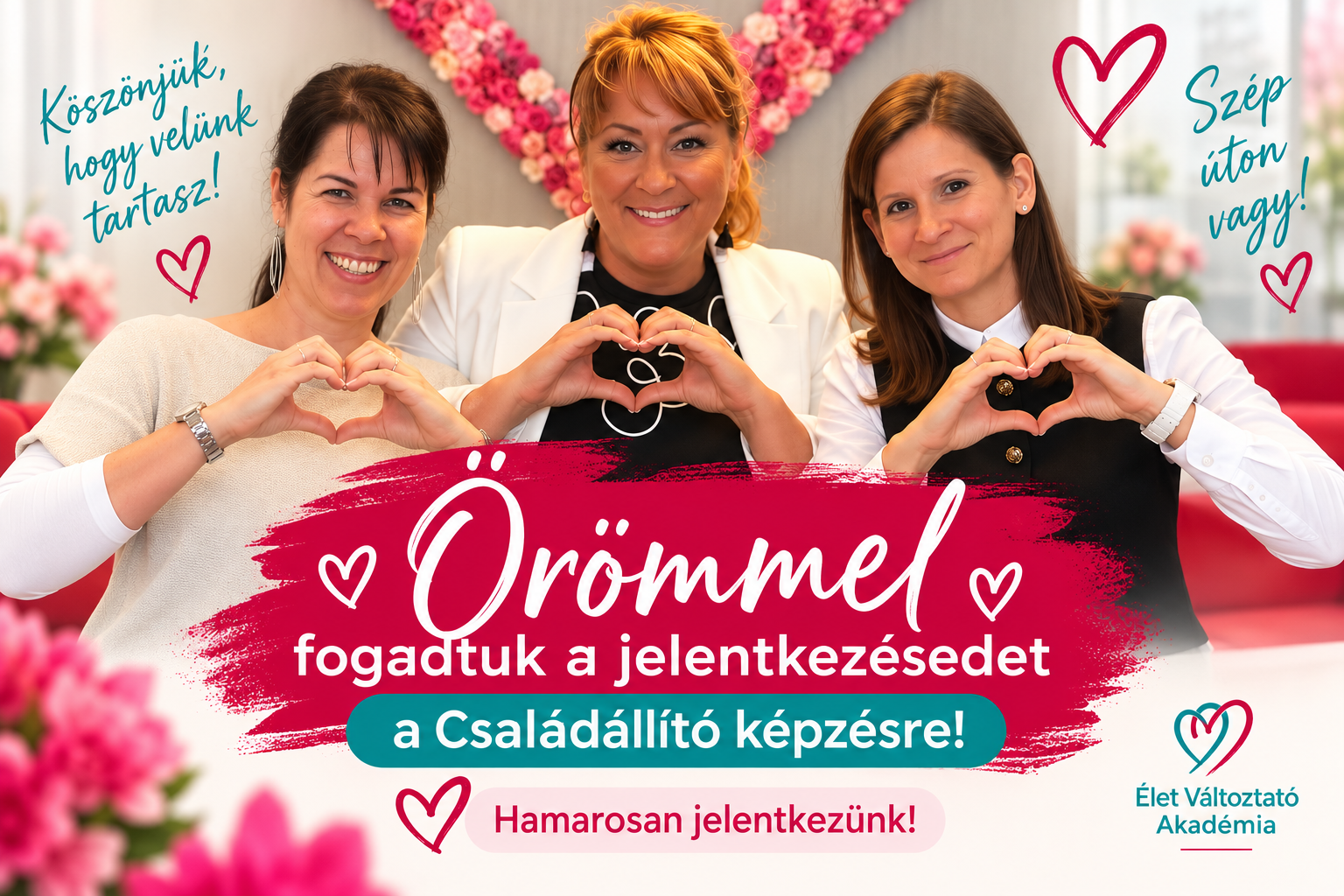 Örömmel fogadtuk a jelentkezésedet a Családállító képzésre!